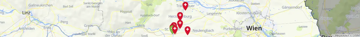 Map view for Pharmacies emergency services nearby Kapelln (Sankt Pölten (Land), Niederösterreich)